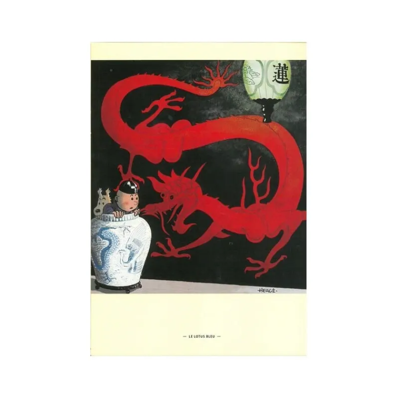 Sale Briefkaart - Cover blauwe Lotus Ansichtkaarten