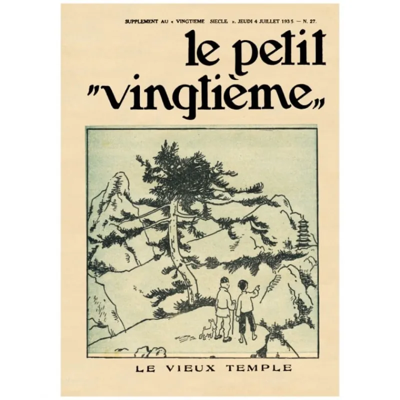 Fashion Briefkaart Petit Vingtième n°27 - De blauwe Lotus Ansichtkaarten