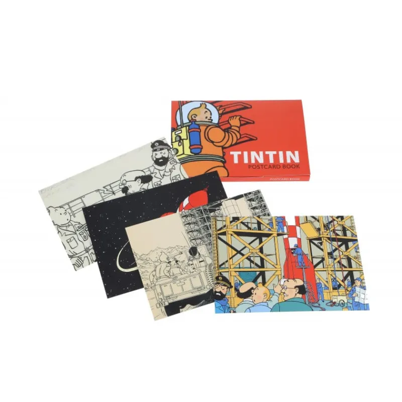 Cheap Pack-Briefkaarten Kuifje-Maan Ansichtkaarten