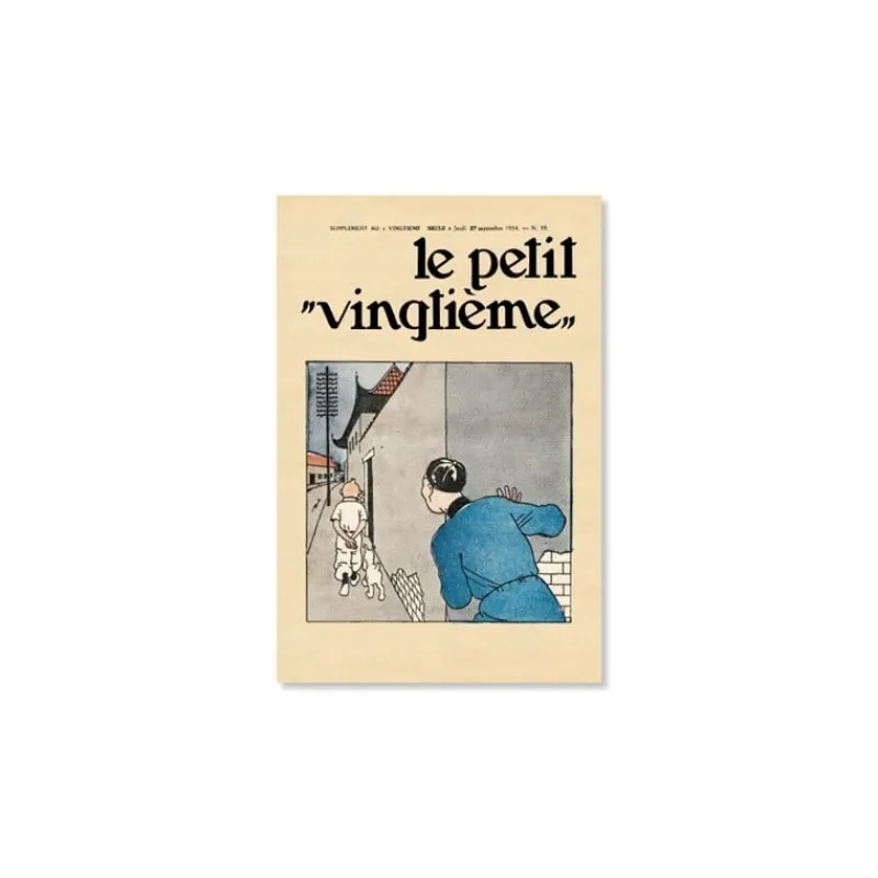 New Poster-Petit Vingtième n°39-De blauwe Lotus Affiches