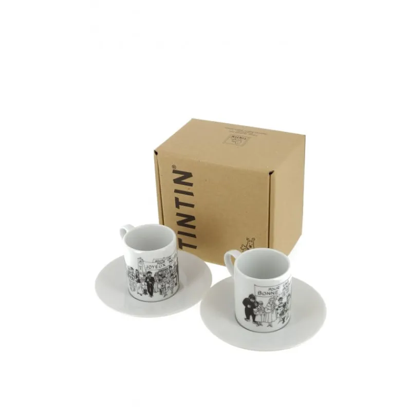 Online Set Espresso "Carte De Voeux Hergé 1972" Geschenkidee | Serviesgoed